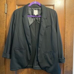 LC Lauren Conrad Ponte Open Front Blazer